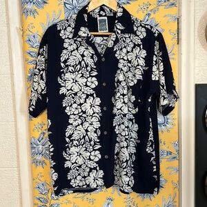 OCEAN CURRENT VINTAGE ORIGINAL S Hawaiian lightweight button down shirt
